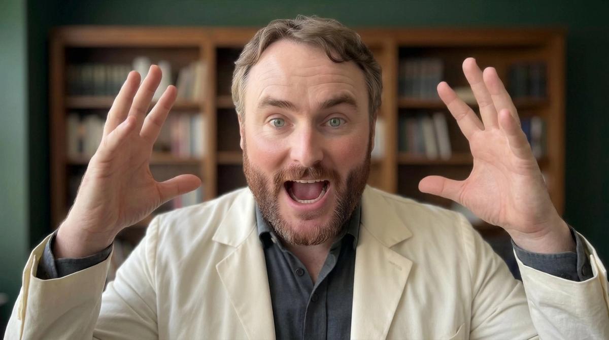 The Virtual James Parkinson mid-explanation
